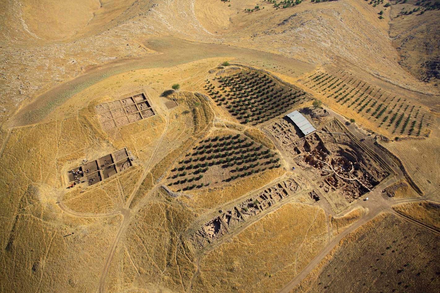 Aerial view of Göbekli Tepe in 2013